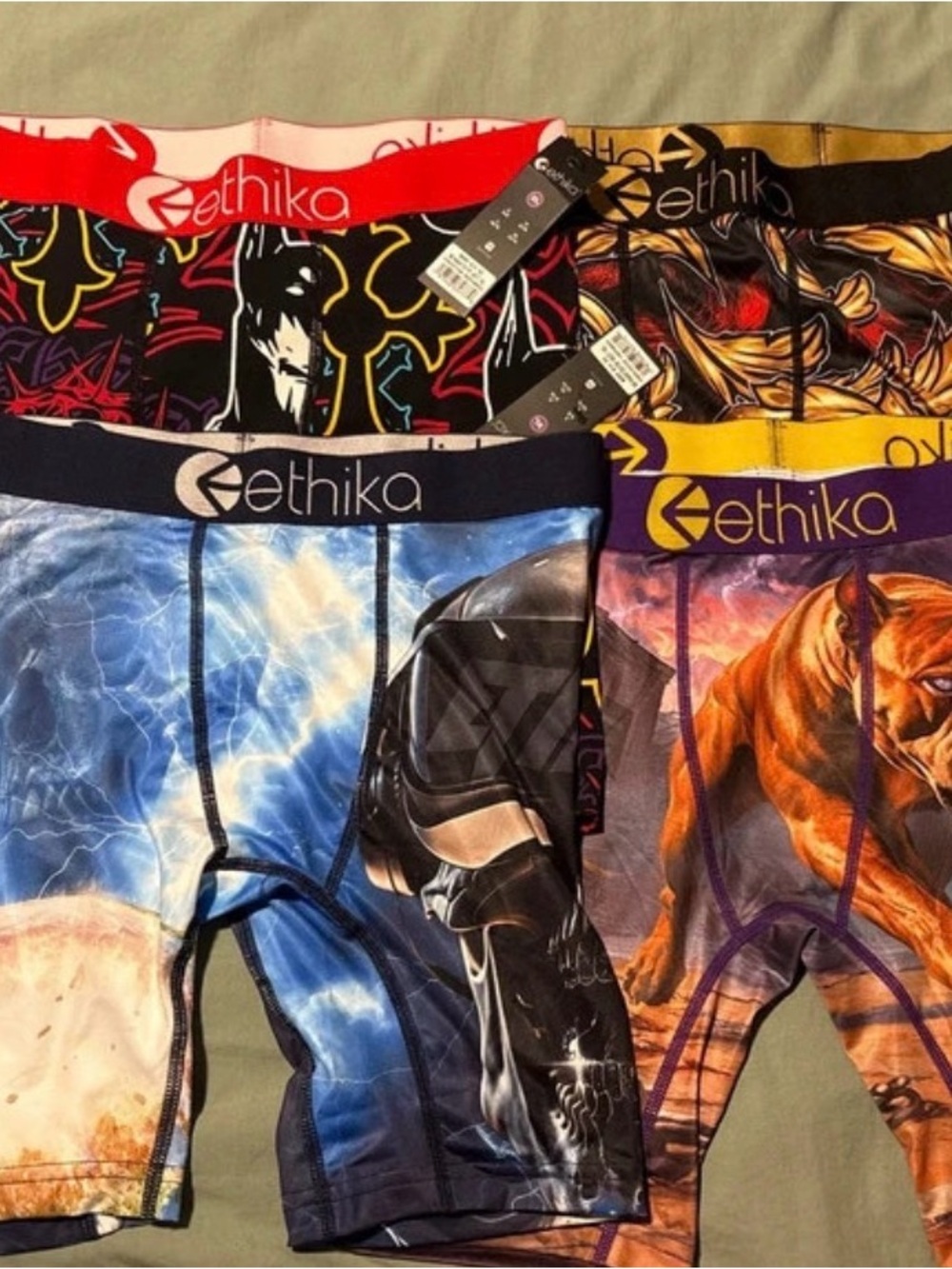 Ethika Boys' Graphic Boxer Briefs - youth XL